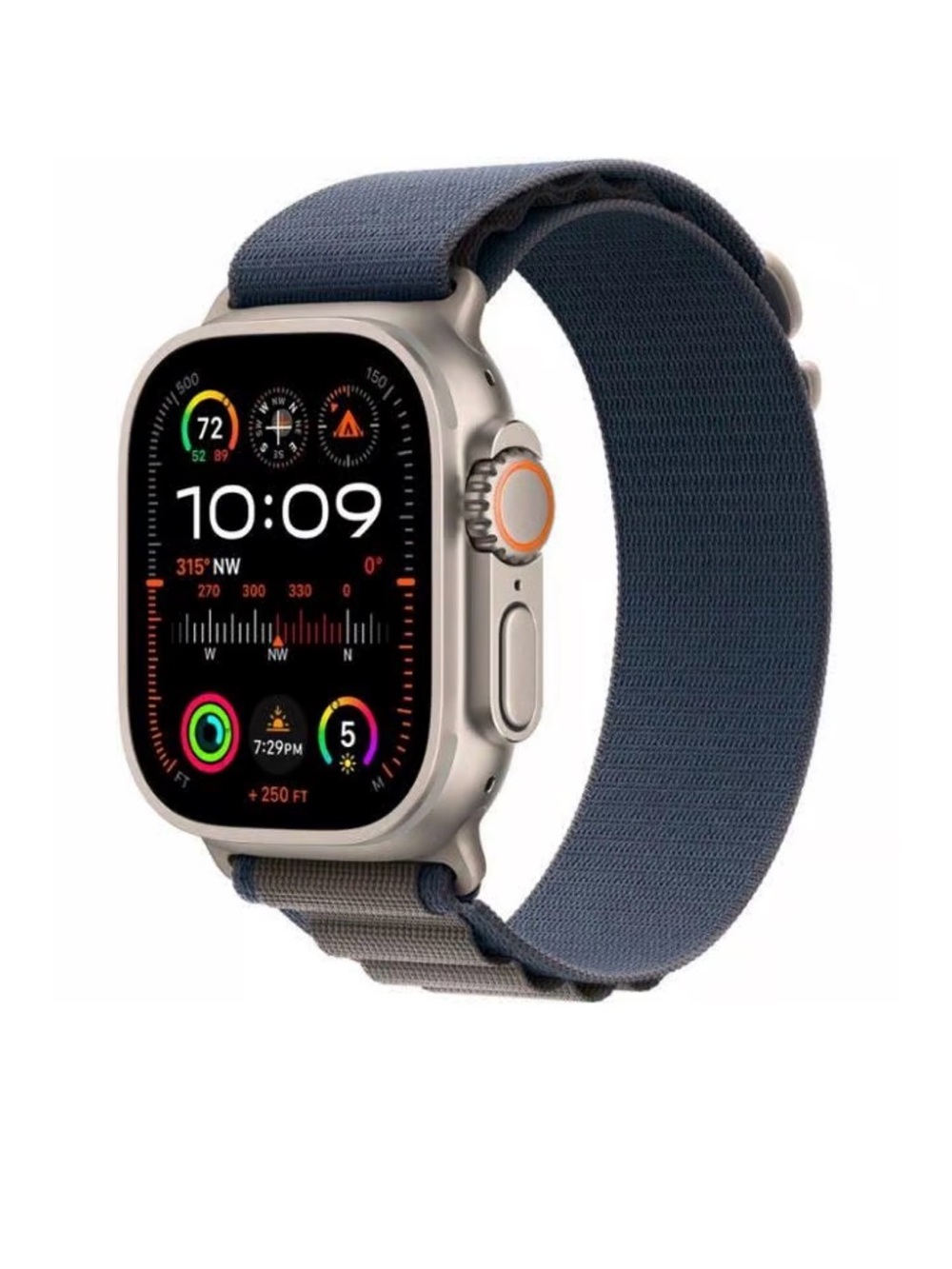 Apple Watch Ultra 2 49mm GPS + Cellular, blue/grey alpine band in the smaller sz